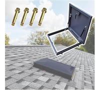 Cubierta de techo de acero galvanizado con recubrimiento en polvo con junta de sellado e interruptor de polietileno, 90 x 90 cm, puerta duradera para cabezal de pozo