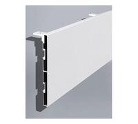 Cubierta de techo de aluminio personalizable para cortinas, diseño sin rastro, 10,5 cm de altura, 130 cm de longitud, elegante cenefa de cornisa para decoración del hogar
