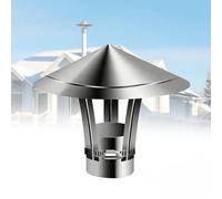 Cubierta de techo impermeable para chimenea con parte inferior ajustable para un mejor flujo de aire, tapa de ventilación duradera para chimenea