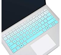 Cubierta de teclado de silicona para Surface Laptop 3 13.5 pulgadas y 15 pulgadas, Microsoft Surface Laptop 3 Teclado Protector de piel Accesorios, Gradual Mint