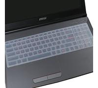 Cubierta de teclado para MSI GL62M GF62 GP62 GT62VR GE63VR GP63 GS63VR WS60/63VR, 17.3 pulgadas MSI GS75 GE75 GF75 GL72 GP72MX GS73/73VR GT73/73VR GE73VR GV72 GT72/72S, MSI Alpha 15 17 - Transparente
