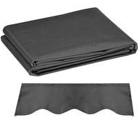 Cubierta de tela de repuesto manual retráctil para patio (N) 280 g, poliéster impermeable, para exteriores, protección UV, jardín e solut