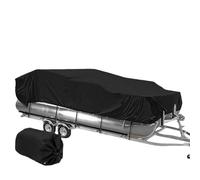 Cubierta de tela Oxford 210D para yate, impermeable y protección UV, cubierta de barco, cubierta a prueba de polvo, cubierta de remolque, color negro, 625 cm x 360 cm, tela marina duradera, perfecta