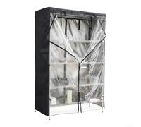 Cubierta de tela Oxford 420D para estantes de almacenamiento al aire libre con resistencia a los rayos UV y accesibilidad con cremallera (48 x 24 x 71)