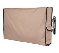 Cubierta de televisión al aire libre, tela Oxford de PVC impermeable 210D a prueba de polvo para protección con bolsillo remoto dedicado durante todo el año (127 x 12,7 x 76,2 cm)