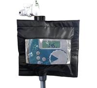 Cubierta de temporizador de riego, protector de manga resistente a la intemperie, protector transparente anticongelante para ventana frontal para exteriores, jardín, patio, riego, aspersor, grifo