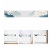 Cubierta de terciopelo para radiador para protección contra el polvo y estilo del hogar, tela suave con resistencia a la decoloración y fácil mantenimiento para radiadores (100 cm)