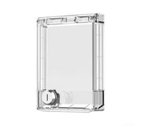 Cubierta de termostato AC con cerradura 132x94mm acrílico transparente | Mecanismo de bloqueo de llave, alta transparencia, evita manipulaciones infantiles, se adapta a paneles tipo 86