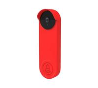 Cubierta de timbre silicona, funda protectora resistente a la intemperie, cubiertas Anti-UV Para Timbre(Red)