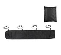 Cubierta de toldo 6M JDMA 420D Oxford, protección contra el invierno, resistente al agua, de repuesto para toldo con bolsa de almacenamiento (negro, 6 m)