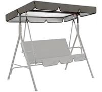 Cubierta de Toldo para Columpio, Cubierta Oxford 420D, Resistente al Invierno, Resistente a Desgarros, Funda Protectora para Silla de Columpio de Exterior de 2-3 Plazas(Gray,77x49x6in/195x125x15cm)