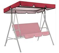 Cubierta de Toldo para Columpio, Cubierta Oxford 420D, Resistente al Invierno, Resistente a Desgarros, Funda Protectora para Silla de Columpio de Exterior de 2-3 Plazas(Red,75x52x6in/190x132x15cm)