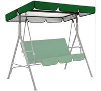 Cubierta de Toldo para Columpio, Cubierta Oxford 420D, Resistente al Invierno, Resistente a Desgarros, Funda Protectora para Silla de Columpio de Exterior de 2-3 Plazas(Green,65x45x6in/164x114x15cm)