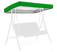 Cubierta de toldo para columpio de patio, tela Oxford 210D resistente a la intemperie con diseño de agujero lateral (verde)
