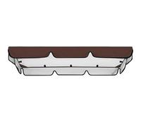 Cubierta de Toldo para Columpio, Funda de Repuesto para Columpio de Jardín, Cubierta Oxford 600D, para Asiento de Jardín de 2 o 3 Plazas(Coffe,77*49*6in/195*125*15cm)