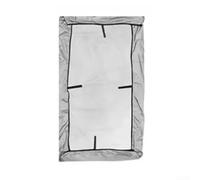 Cubierta de toldo para silla de columpio de exterior, resistente a la lluvia y al sol, parte superior de repuesto (gris, 191 x 120 x 18 cm)