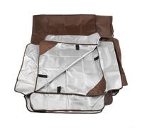 Cubierta de toldo para silla de columpio, impermeable, protección contra la lluvia para columpios de jardín (café