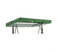 Cubierta de toldo para sillas columpios al aire libre construida con tela Oxford chapada en plata 190T para resistir el encogimiento y la deformación (verde, 142 x 120 x 18 cm)