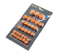 Cubierta de tornillo de cabeza de motocicleta | Cubierta decorativa para tornillos de motocicleta en 5 colores,30 unids/set de perno de tuerca de tornillo de, cubierta de de motoc