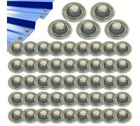 Cubierta de tornillos para techos de metal | 50 piezas de hardware para techos,Tapa impermeable para tornillos de techado - Para propietario de manitas agricultor Garaje Carport Cabanon Taller Granero