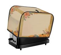 Cubierta de tostadora de flores de calabaza para cosecha de Acción de Gracias, 2 rebanadas, para máquina de pan, pequeño electrodoméstico de cocina