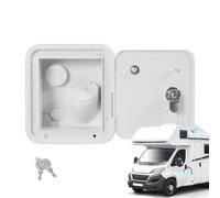 Cubierta De Trampadora De Agua Para Autocaravana - Tapa De Gravedad FifteenBySixteenPointSixByNinePointFiveCentimeter, Placa De Entrada Cuadrada Con Llaves De Bloqueo, Tapa De Repuesto