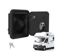 Cubierta De Trampadora De Agua Para Autocaravana - Tapa De Gravedad FifteenBySixteenPointSixByNinePointFiveCentimeter, Placa De Entrada Cuadrada Con Llaves De Bloqueo, Tapa De Repuesto