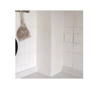 Cubierta de tubería de PVC en forma de L: solución todo en uno que se puede pintar for ventilación de cocina, tuberías de esquina, alambre y plomería, protector de(Cream,25x25cm)