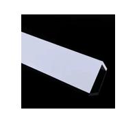 Cubierta de tubería de PVC en forma de L: solución todo en uno que se puede pintar for ventilación de cocina, tuberías de esquina, alambre y plomería, protector de(Natural,10x10cm)