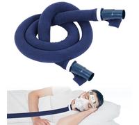 Cubierta de tubo CPAP de 6 pies Protección del tubo de la máscara CPAP Cubierta de tubo CPAP Aislante suave de tejido no tejido con cremallera para la mayoría de los tubos CPAP