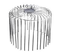Cubierta de tubo de drenaje de acero inoxidable, malla protectora de tubo de bajada, tapa de tubo de lluvia, protector de canalón antibloqueo, fácil instalación, cubierta de drenaje para balcón al
