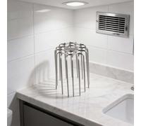 Cubierta de tubo de drenaje de malla de acero inoxidable para desagües de balcón al aire libre y jardín, diseño de inserción para detener los desechos y mantener las tuberías transparentes (para tubos