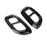 Cubierta de tubo de escape, 2 piezas decoración de garganta de cola de acero inoxidable 4 guarnición de cola de escape para GLC GLE GLS W167 X253 X167 tapa de garganta de cola