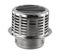 Cubierta de tubo de salida de aire de acero inoxidable, complemento perfecto para exteriores de edificios (110 mm)