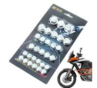 Cubierta de Tuerca de Motocicleta, Cubierta Decorativa para Pernos de Tuercas de Motor de 5 Colores, 30 unids/Set de Perno de Tuerca de Tornillo de Motocicleta, Cubierta de Tornillo de a p