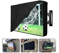 Cubierta de TV para exteriores con cubierta de televisión frontal transparente UCARE 600D Impermeable Oxford TV Set Cover Pantalla de TV transparente con todo incluido A prueba de polvo(50-52'')