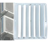 Cubierta de unidad de CA de acero inoxidable, deflector de aire duradero para protección del condensador del compresor, rejillas deflectoras de aire al aire libre para sistemas HVAC