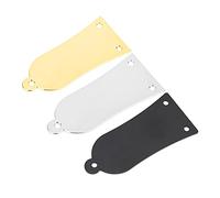 Cubierta De Varilla De Armadura De 3 Agujeros Cubierta De Varilla De Armadura De Estilo Campana De Hierro Para Bajo De Guitarra Eléctrica(plata)