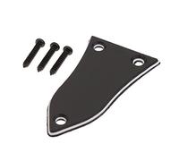 Cubierta de Varilla de Plástico ABS de 3 Agujeros Juegos de Tornillos para Piezas de Guitarra Negro