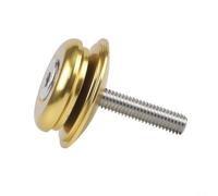 Cubierta de vástago de bicicleta para horquilla delantera y tubo superior con mecanizado de aleación de aluminio para un ajuste perfecto y seguro (dorado)