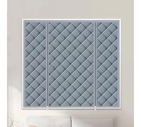 Cubierta de Ventana de Invierno, Kit Aislante Termico Ventanas, Cremallera de Doble Cursor, Apta para Balcones, Cocinas y Dormitorios(Gray,150 x 170 cm/59 x 67 in)