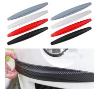 Cubierta de Ventana Trasera Ajuste para la Tira de protección del Parachoques del Parachoques Trasero Delantero del Coche Universal Persianas de Ventanas(2PCS 40.5cm Red)