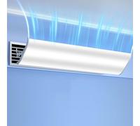 Cubierta de ventilación ajustable para aire acondicionado, deflector de CA de 120 cm dirige el flujo de aire para una mejor refrigeración, se adapta a múltiples tamaños de CA, fácil instalación