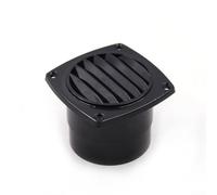 Cubierta de ventilación con rejilla en forma redonda para interior de caravana y cabina de barco, material ABS fiable que garantiza un rendimiento estable (negro)