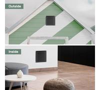 Cubierta de ventilación cuadrada de aluminio diseñada para soportar el uso diario, perfecta para zonas de alto tráfico (165 x 165 cm)