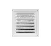 Cubierta de ventilación cuadrada Soffit con rejilla de ventilación de pared de acero inoxidable para conductos de secadora del hogar y flujo de aire de techo, cubierta cuadrada de ventilación