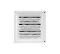 Cubierta de ventilación cuadrada Soffit con rejilla de ventilación de pared de acero inoxidable para conductos de secadora del hogar y flujo de aire de techo, cubierta cuadrada de ventilación