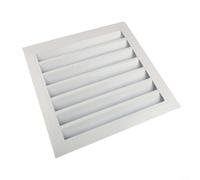 Cubierta de ventilación de aluminio con marco de hierro galvanizado diseñada para resistencia a la intemperie que proporciona soluciones eficientes de flujo de aire (400 x 400 mm)