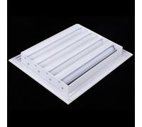 Cubierta de ventilación de aluminio | Rejilla de ventilación resistente a la intemperie | Marco de hierro galvanizado | Resistente a la corrosión para uso en exteriores | 20 x 20 cm, 30 x 30 cm, 35 x