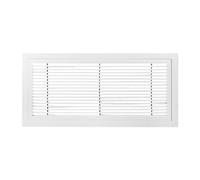 Cubierta de ventilación de aluminio y rejilla difusora, 35 x 35 cm, color blanco, para piso/techo, decoración moderna del hogar y accesorio de ventilación de pared lateral